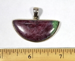 ruby zoisite pendant